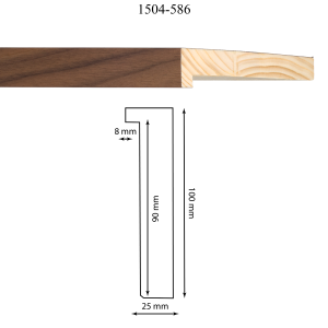 Moldura 1504-586 Chapa Nogal