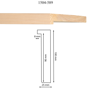 Moldura 1504-589 Chapa Tilo