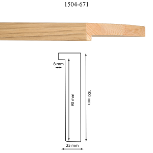 Moldura 1504-671 Chapa Roble