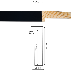 Moldura 1505-017 Negro