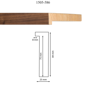 Moldura 1505-586 Chapa Nogal