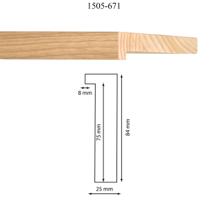 Moldura 1505-671 Chapa Roble