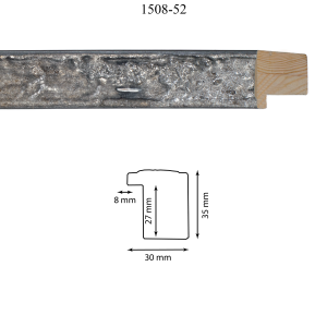 Moldura 1508-52 Plata Glaciar