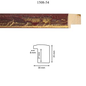 Moldura 1508-54 Rojo Glaciar