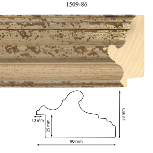 Moldura 1509-86 Plata E. Beig