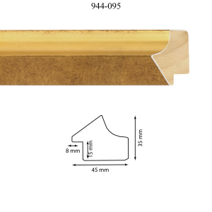 Moldura 944-095 Oro Medida 45 x 35 x 15 mm