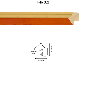 Moldura 946-321 Oro Naranja