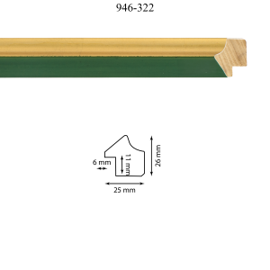 Moldura 946-322 Oro Verde