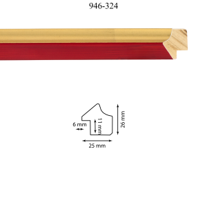 Moldura 946-324 Oro Rojo